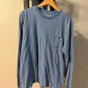 Katin Blue and White Striped Long Sleeve Tee